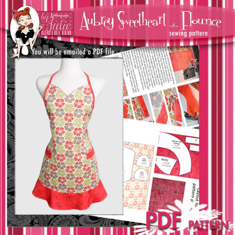 Apron Pattern in a PDF format Aubry Sweetheart