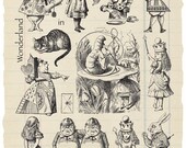 Alice In Wonderland Rubber Stamp Collection