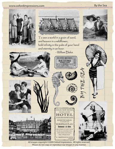 By the Sea Rubber Stamp Collection