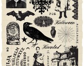 Haunted Rubber Stamp Collection - Gothic Halloween