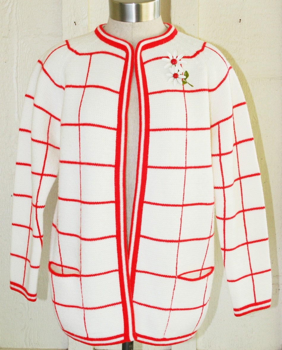 Mid Century Modern - Acrylic - Graphic - Sweater - Cardigan