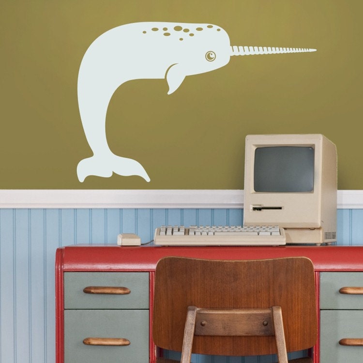 narwhal wall decal