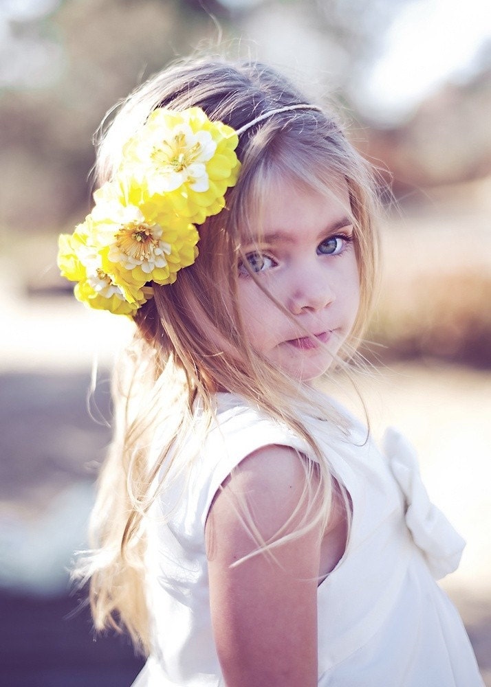 OLIVIA - FLower Girl Halo Headband