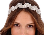 136 - SOPHIE Headband -  bridal, rhinestone, crystal, veil, wedding, tiara, head piece, pearls