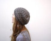 PASHA // hat lace panel knitting pattern PDF