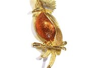 Bird Pin with Rhinestone
