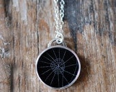 Dollybird Preserved Spider Web Pendant 1 inch