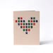 I Love You  card - Giant X O X O Heart - Hugs and Kisses - Blank Recycled Greeting Card - xoxo