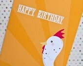 Happy Birthday Chicken Card
