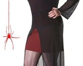 Lovey Romantic Long Sleeved Sheer Mesh Layered Dress