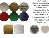 100 Mix N Match scratch off labels stickers for games and promotions weddings