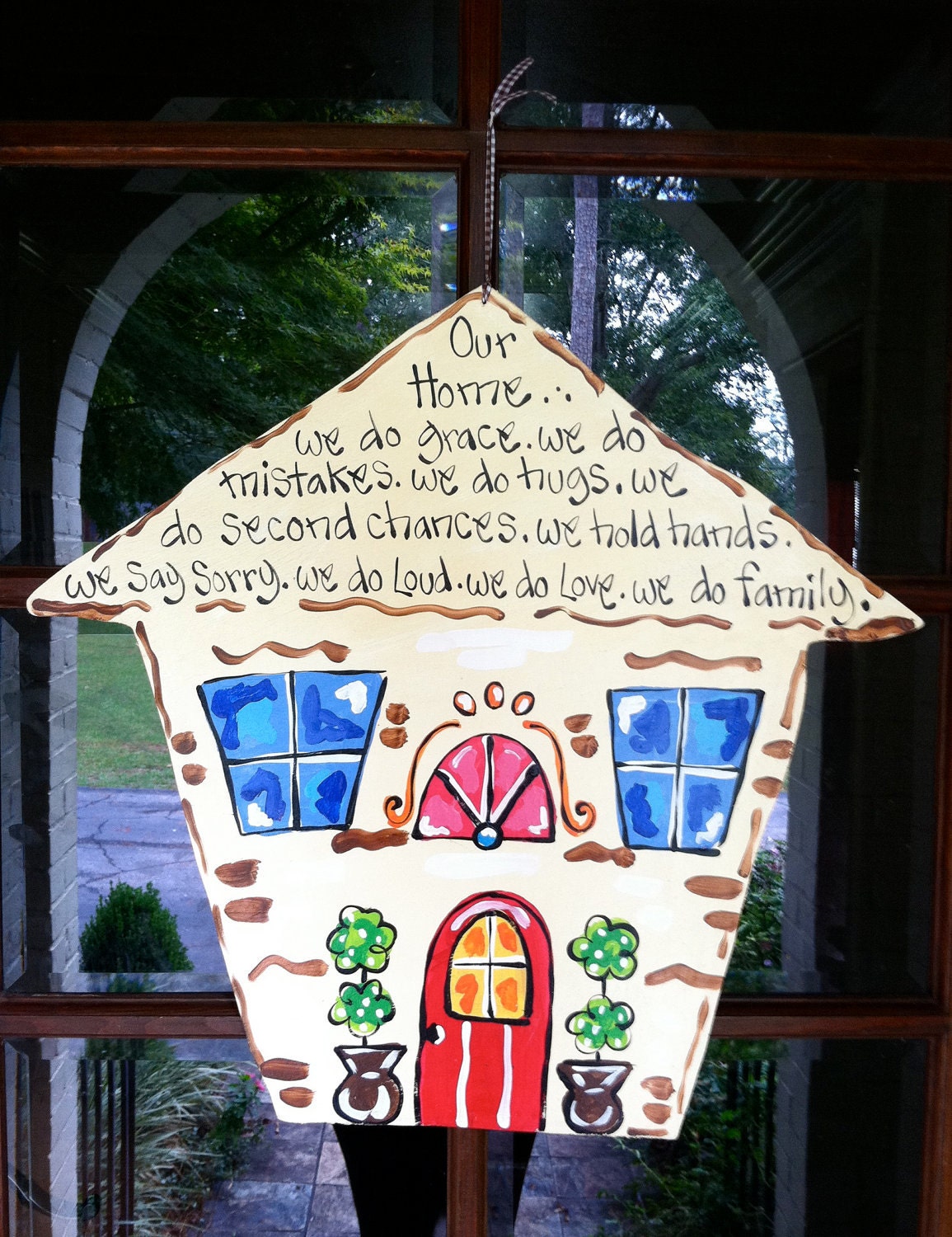 Our Home Door Hanger - Bronwyn Hanahan Art