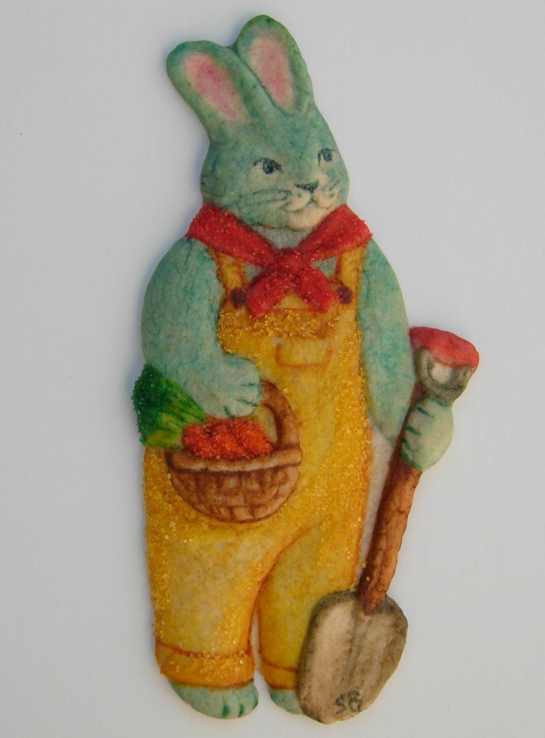 SIX Garden Bunny Molded Sugar Cookies Baked Goods