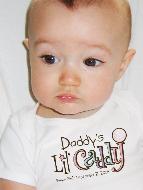 Daddy's Lil' Caddy - Personalized Bodysuit or Tee