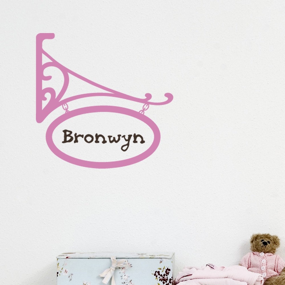 SALES - Custom name hanging sign - Wall Decal
