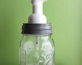 Upcycled Mason Pint Jar Foaming Soap Dispenser