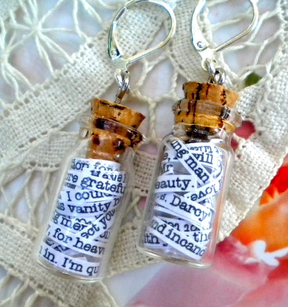 Pride and Prejudice in a Jar Earrings
