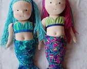 PDF Pattern for 18 to 20-inch Waldorf-Inspired Mermaid Doll