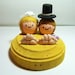 CUSTOM Wedding Cake Topper - Beach Bride & Groom in the Sand