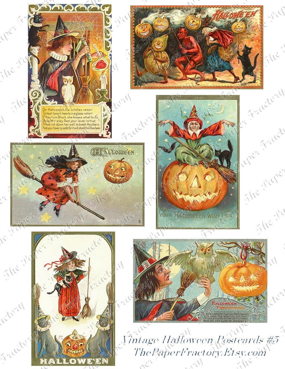 Vintage Halloween Postcards