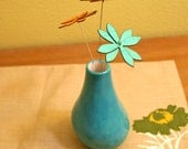 Turquoise Organic Vase - Ceramic Vase / Contemporary Functional Ceramics for Your Home