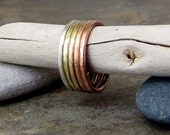 Silver Copper Brass Stacking Rings Multi Metal Stacking Rings - SilverSmack