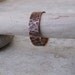 Mens Wedding Band Copper Hammered Wedding Ring Rustic Copper Ring