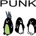 PUNK PENGUIN T Shirt... Very Cool Custom Shirt