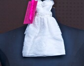 Vintage Mini Bridal Gown Scented Sachet Favors Stocking Stuffers "Beach Bride Dress" Wedding Keepsake Potpourri Drawer Sachets