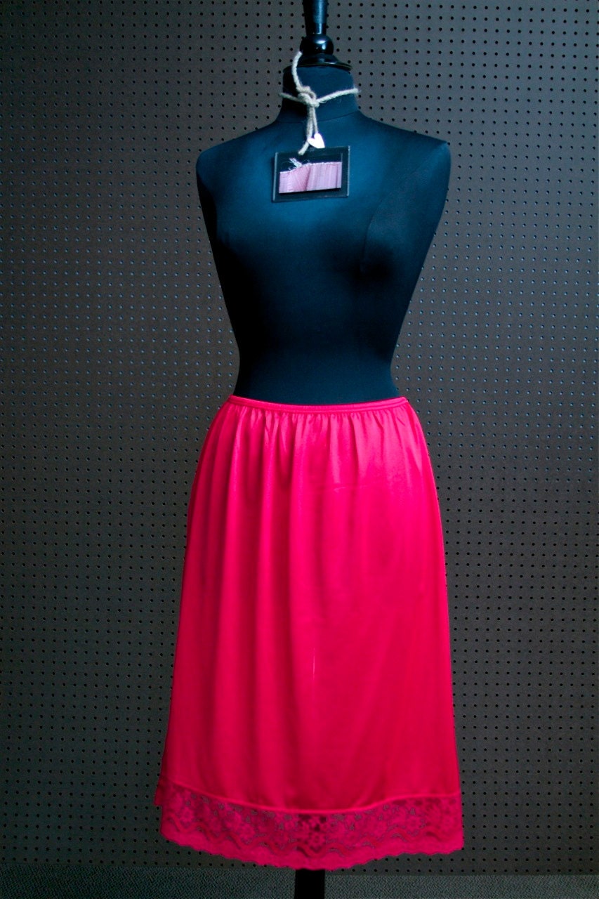 Vintage Rouge Slip - "Southern Girl" Underskirt Petticoat