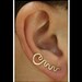 Stud Earrings Zig Zag Gold Filled Jewelry style 3 Unisex Jewelry