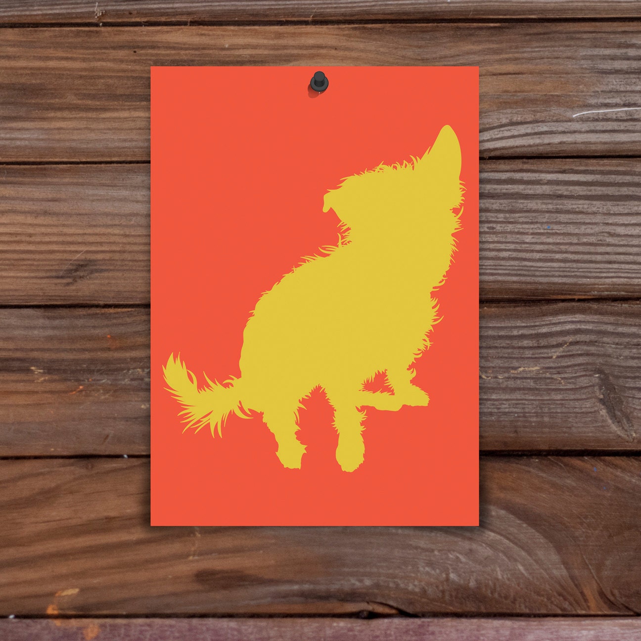 custom art: pet silhouette (5" x 7")