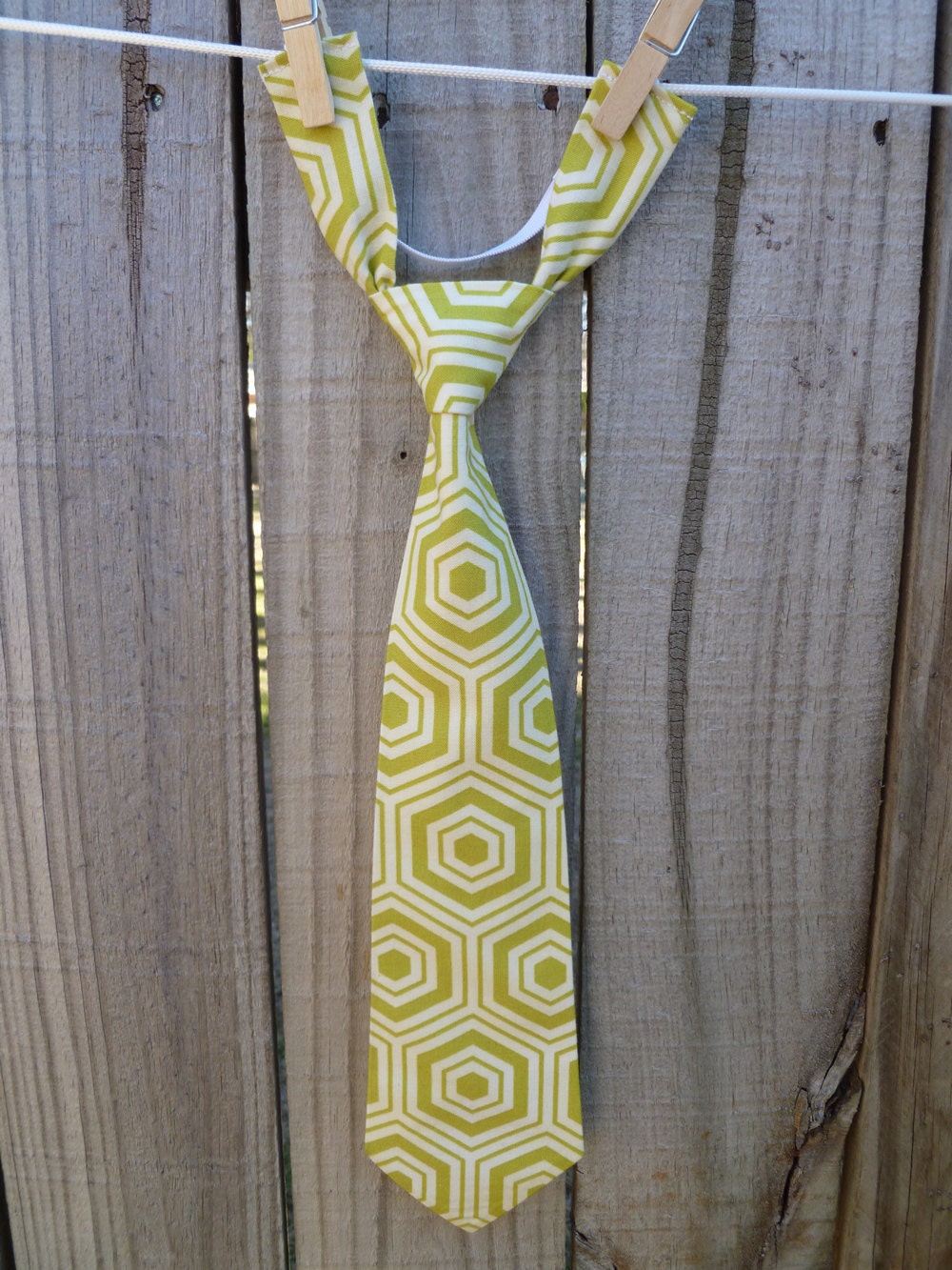 Boys Necktie - Baby/Infant/Toddler/Child - Green Tiles