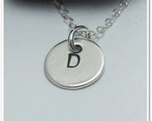 Hand Stamped Charms - 3/8" Sterling Silver
