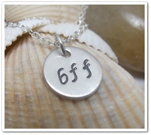 Hand Stamped Sterling Silver Charm - 1/2 inch