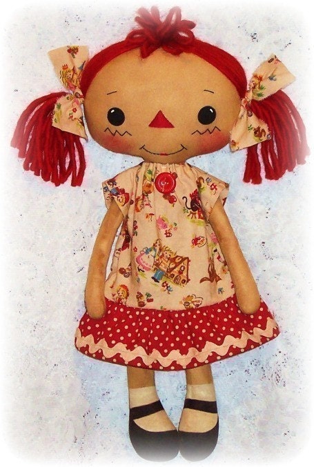 Cloth Doll Pattern, Rag Doll Pattern, Raggedy Ann Pattern, Soft Doll Pattern, Softie, PDF Doll Pattern, Sewing Pattern, ePattern