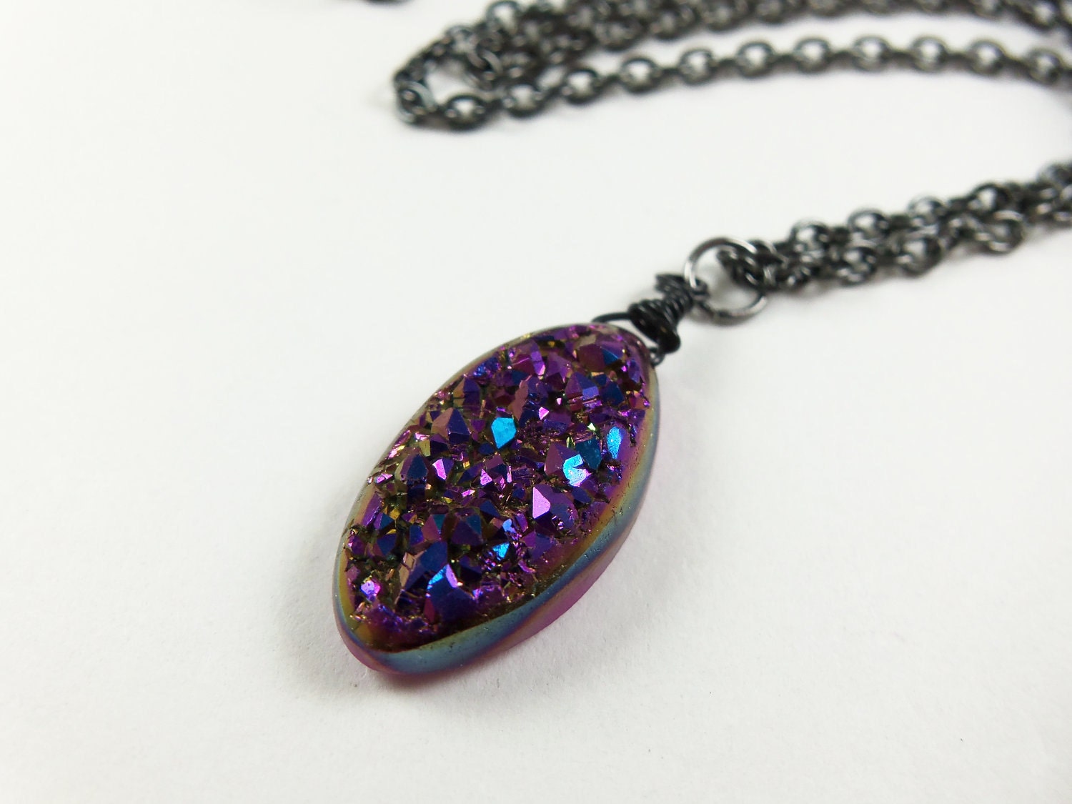 Wire Wrapped Druzy