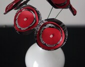 Luscious Chocolate and Red Popnuculus Flowers