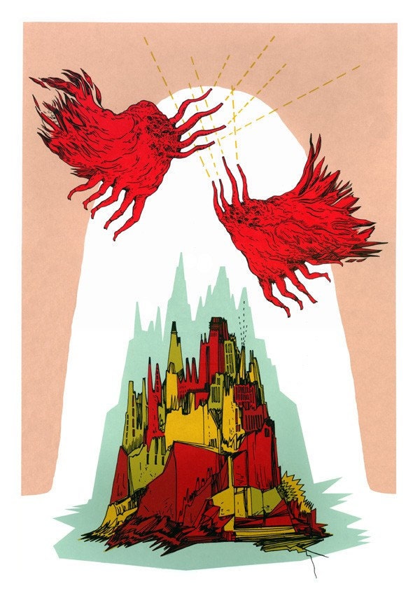 The Ascent Screenprint, Limited Ed., Hand printed