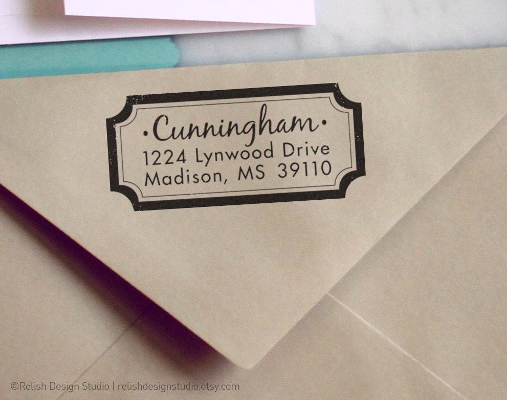 Personalized Rubber Address Stamp-106