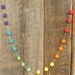Color Block Garland   -  in six vibrant rainbow colors -- 18 felt balls,  about 3 feet long