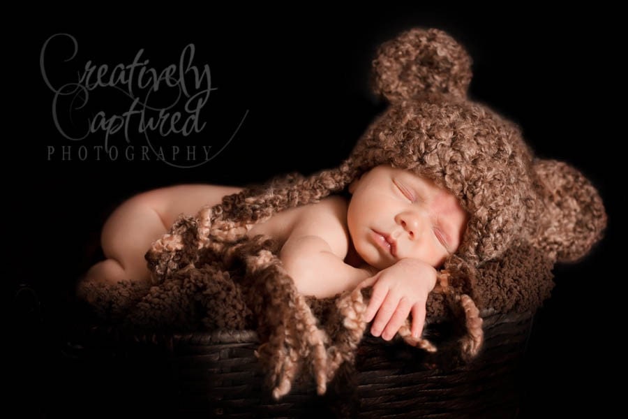 INSTANT DOWNLOAD Crochet Pattern Fuzzy-Wuzzy Teddy Bear Hat (6 Sizes Included Newborn to Adult)   Permission to sell all finished items