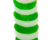 Twister Ice Lolly Pendant Necklace - SUPERSIZE SUMMER SPECIAL... strawberry, vanilla and lime spiral - yum