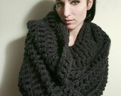 SALE - The Tallulah Wrap Scarf in Charcoal Grey