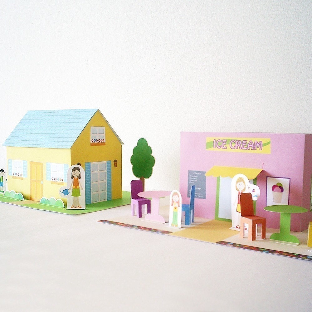 Papertown House and Ice Cream Shop
