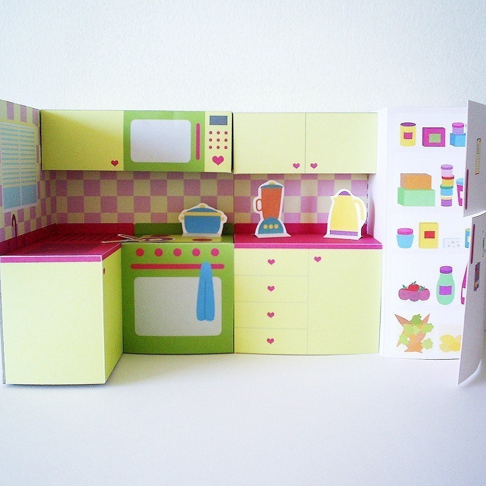 Printable Paper Kitchen Set