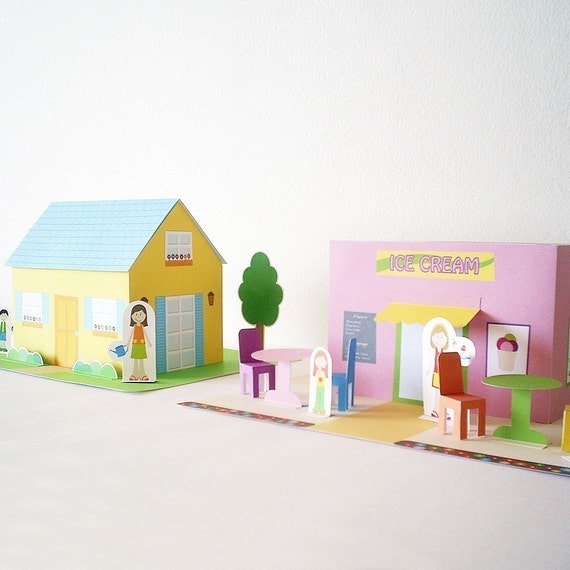 Papertown House and Ice Cream Shop