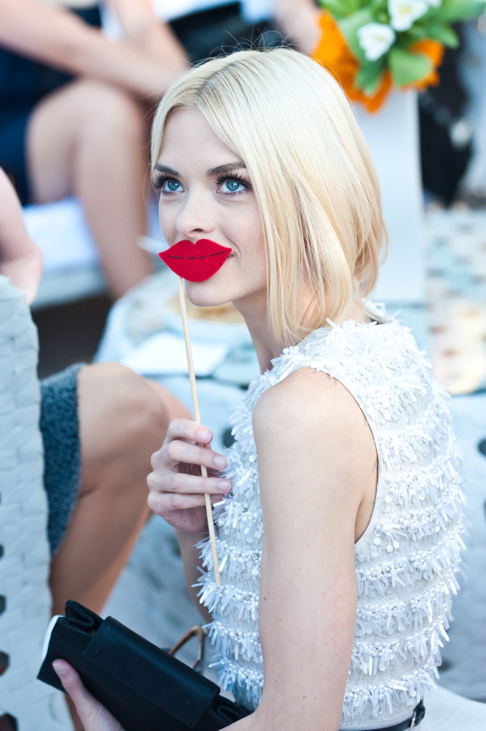 Photo Props. Party Props. Birthday Party Props. Wedding Photo Props. Mustache on a Stick. Lips on a Stick - The Smooch