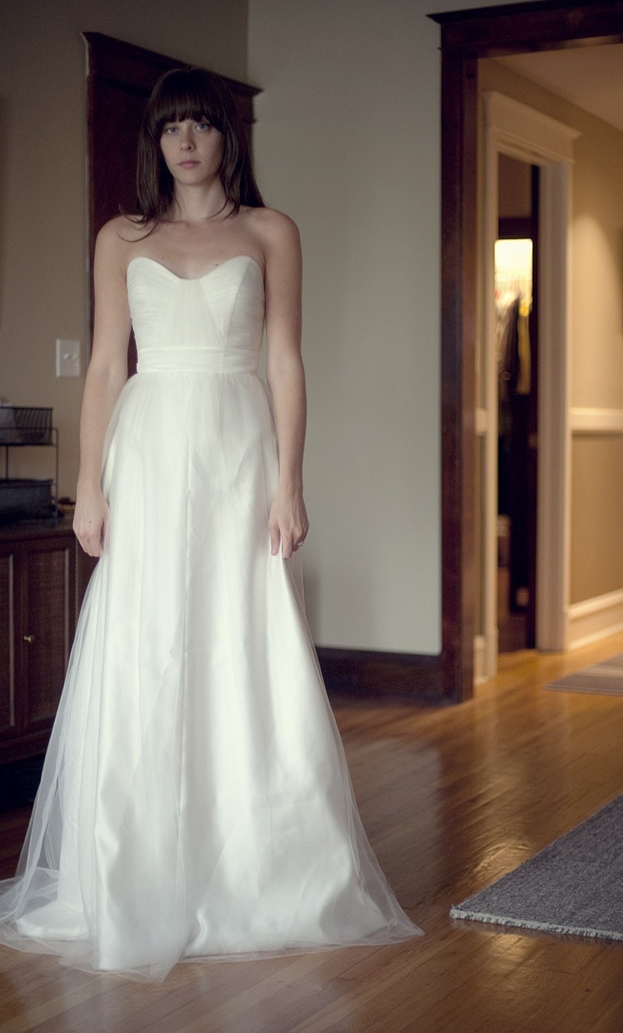 Tulle Wedding Dress with Sweetheart Bodice - Inspired by Christos Julianna