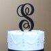 Interlocking Monogram Cake Topper
